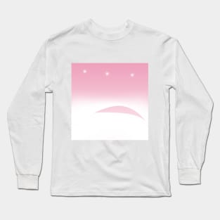 pink background Long Sleeve T-Shirt